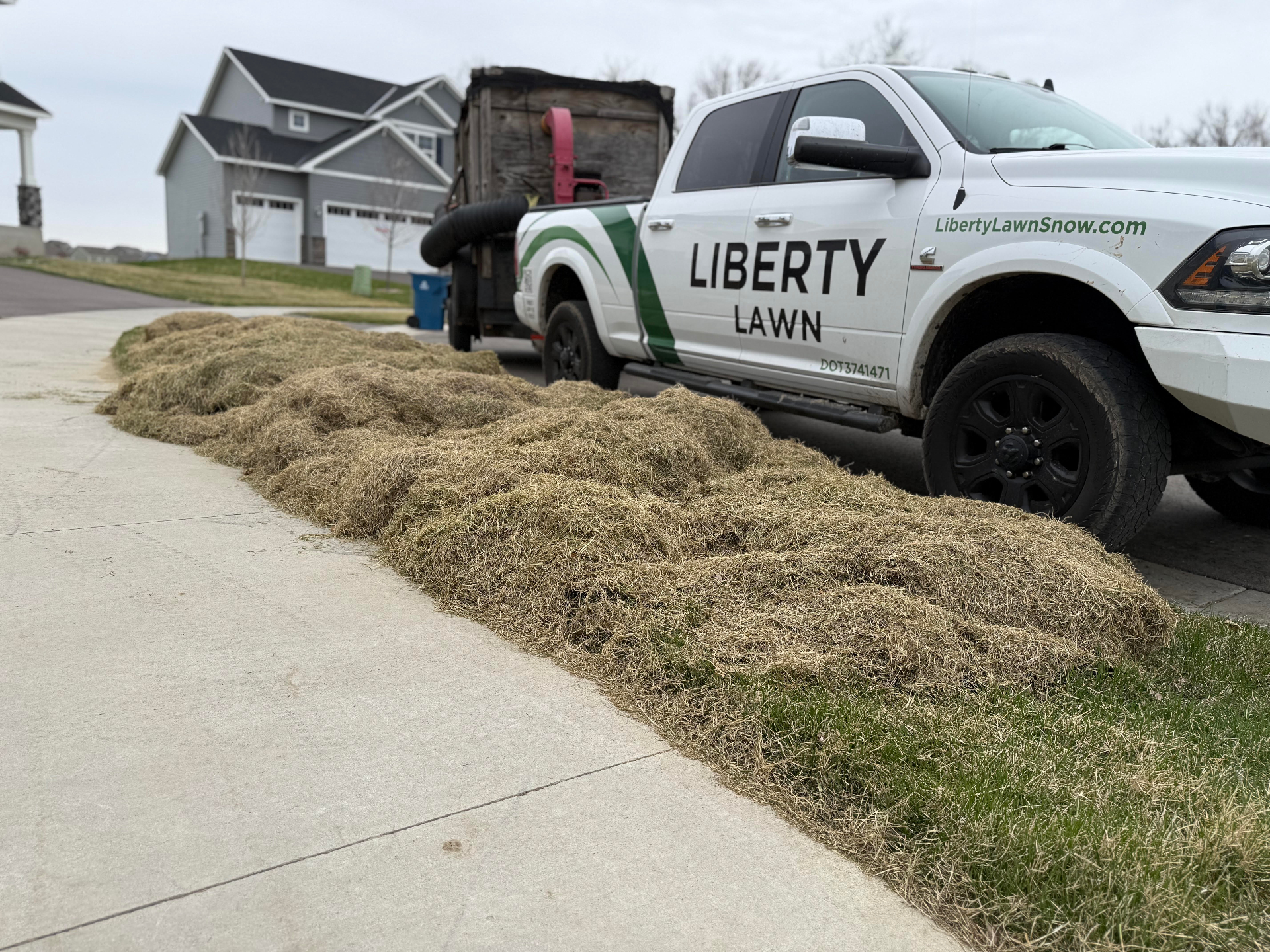 Liberty Lawn & Snow dethatching in the West Metro