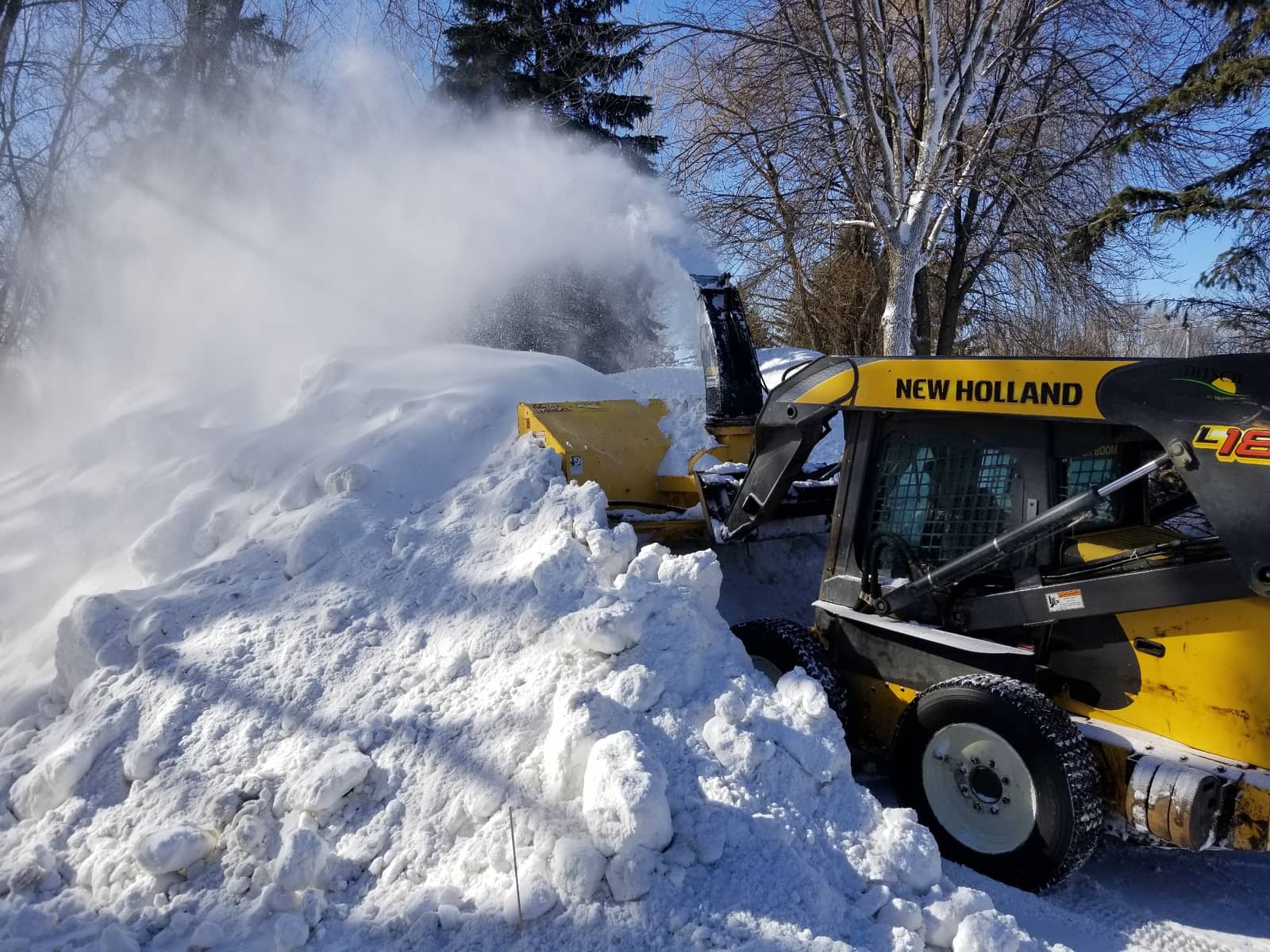 Estate Snow Contract - Medina - Liberty Lawn & Snow snow removal project