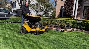 Front-Yard Reset - Rockford - Liberty Lawn & Snow aeration & seeding project